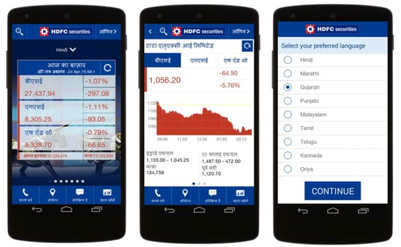 hdfc mobile trading apps